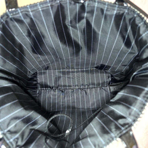 ESTEE LAUDER herring bone pattern Mini Tote Bag with matching zip pouch NWOT - Picture 5 of 9